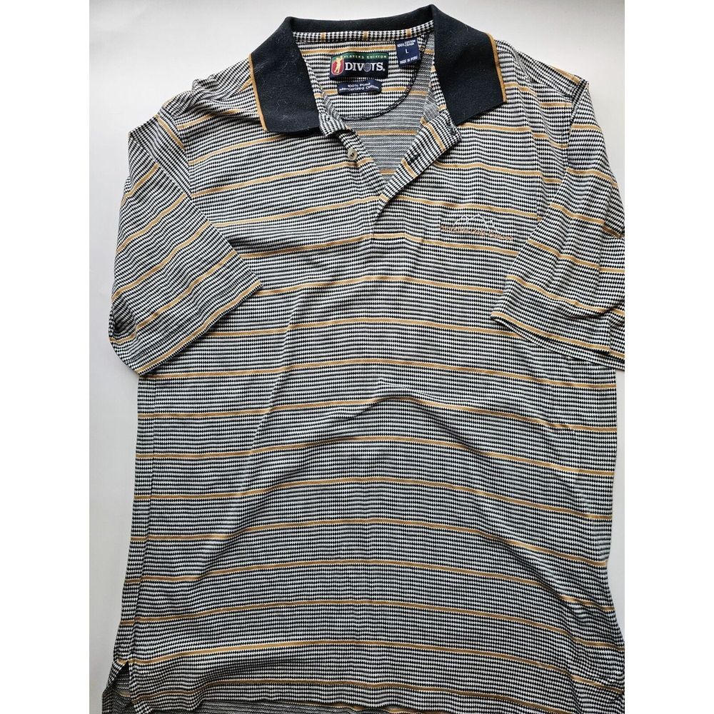 Divots Player Edition Polo with Foothill Gold Club.Size L